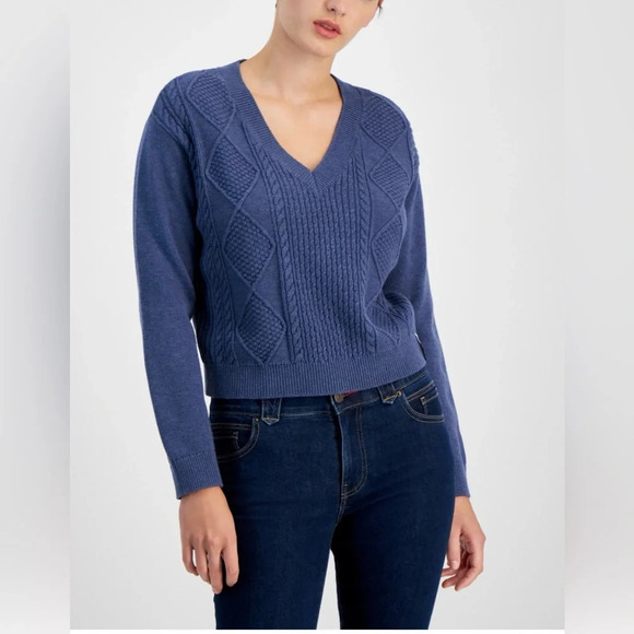 TOMMY JEANS
Women's V-Neck Cable-Knit Sweater Sz XL - Picture 1 of 10